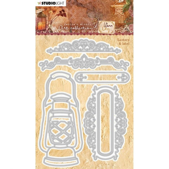 Studio Light • Warm & cozy cutting die Lantern & label nr.92