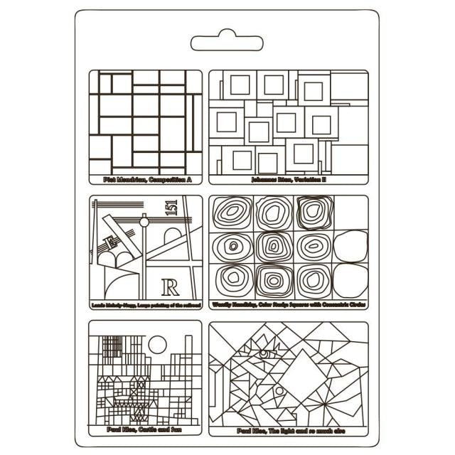 Soft Mould A4 - Bauhaus squares