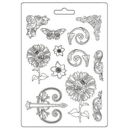 Soft mould A4 - Sir Vagabond in Fantasy World mechanical sunflower