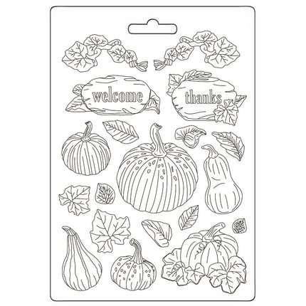 Soft Mould A4 - Golden Harmony pumpkins