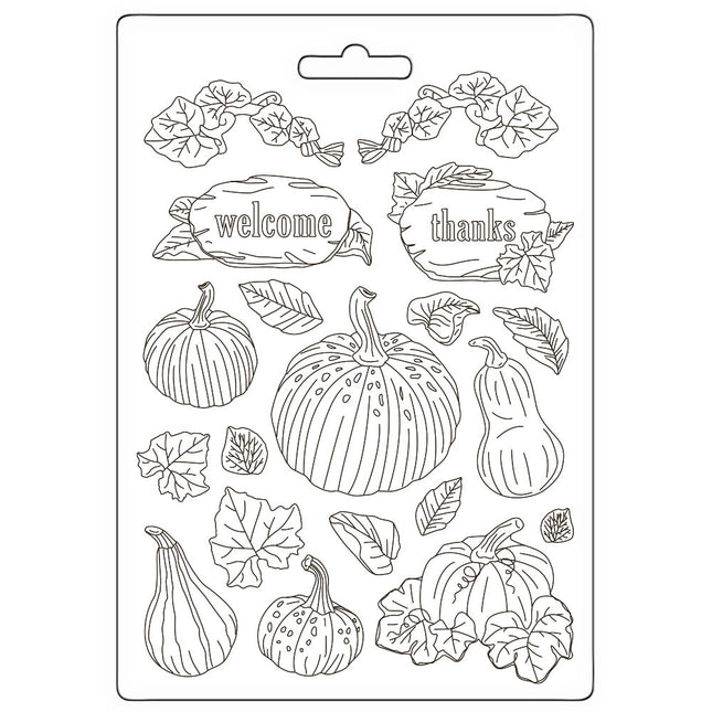 Soft Mould A4 - Golden Harmony pumpkins