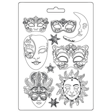 Soft Mould A4 - Masquerade masks
