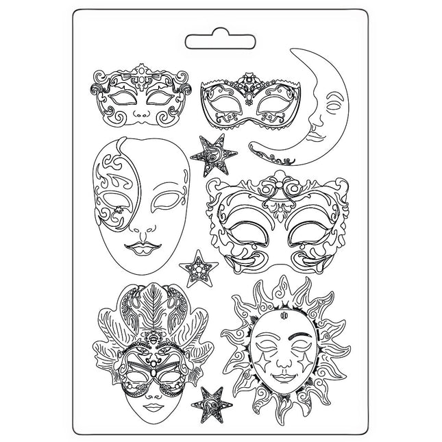 Soft Mould A4 - Masquerade masks