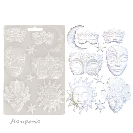 Soft Mould A4 - Masquerade masks