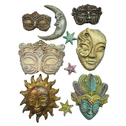 Soft Mould A4 - Masquerade masks