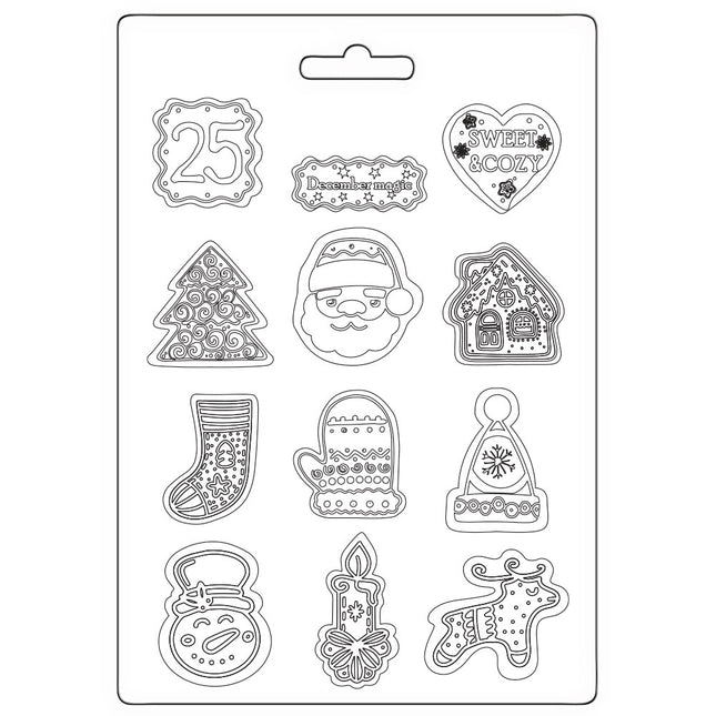 Soft Mould A5 - Candy Christmas elements