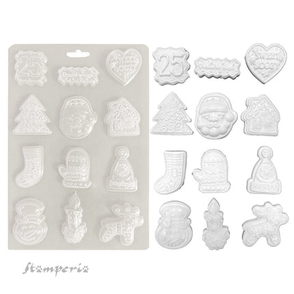 Soft Mould A5 - Candy Christmas elements
