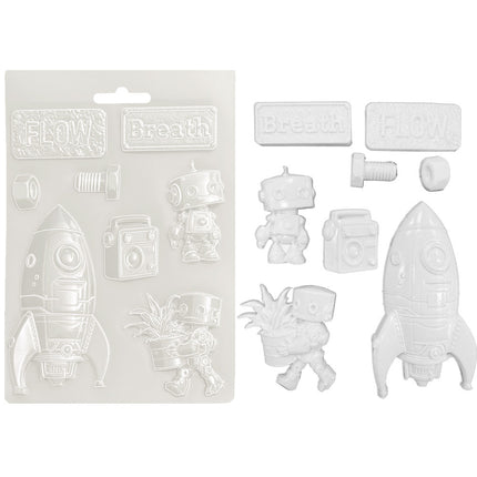 Soft Mould A5 - A new Beginning spaceship and robot