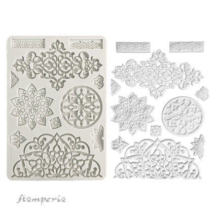 Big silicone mold A4 - Mandala
