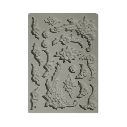 Silicon mold A5 - Precious flower corners
