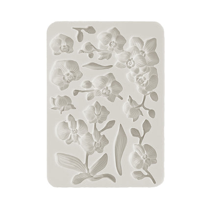 Silicone mold A5 - Orchids and Cats orchids