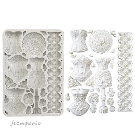 Silicone mold A5 - Old Lace mannequins and corsets