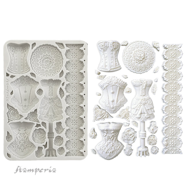 Silicone mold A5 - Old Lace mannequins and corsets