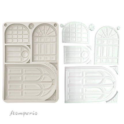 Silicone mold A5 - Masquerade windows