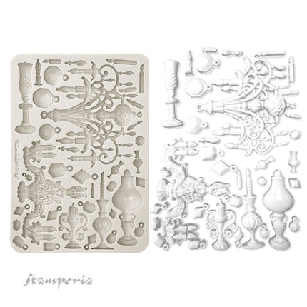 Silicone mold A5 - Masquerade candle holders