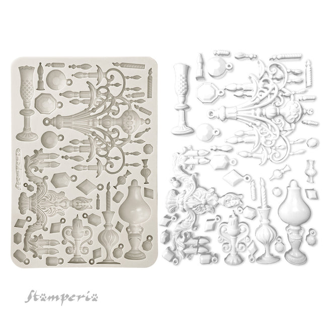 Silicone mold A5 - Masquerade candle holders