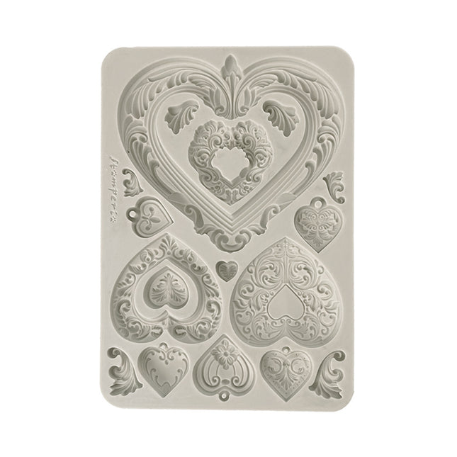 Silicon mould A5 - Hearts