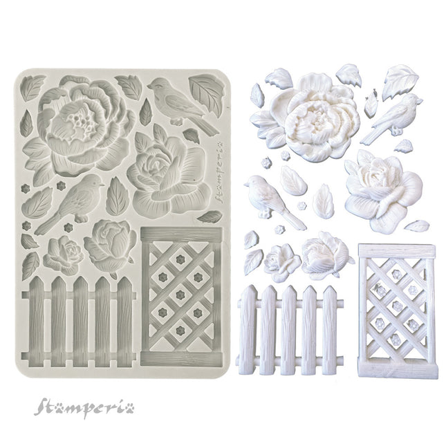 Silicone mold A5 - House of Roses fence