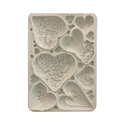 Silicone mould A5 - Alice in Christmas Simple Hearts
