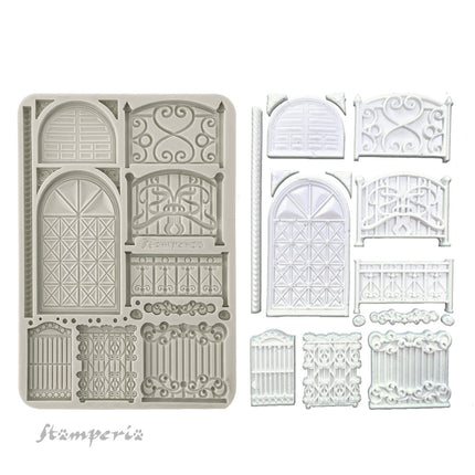 Silicon mould A5 - Fence and door
