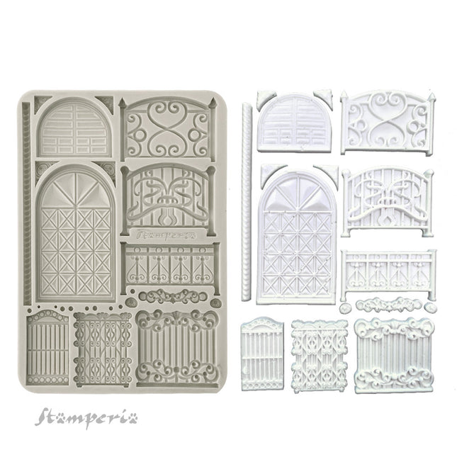 Silicon mould A5 - Fence and door