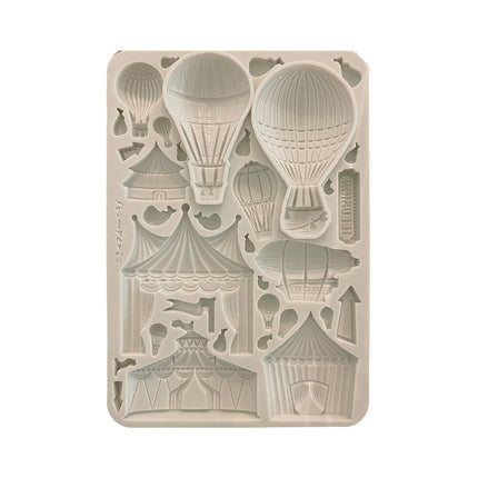 Silicone mould A5 - Alice in Christmas Circus and Air Balloons
