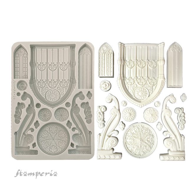 Silicon mould A5 - Master of Magic gothic architecture elements