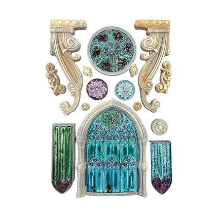 Silicon mould A5 - Master of Magic gothic architecture elements