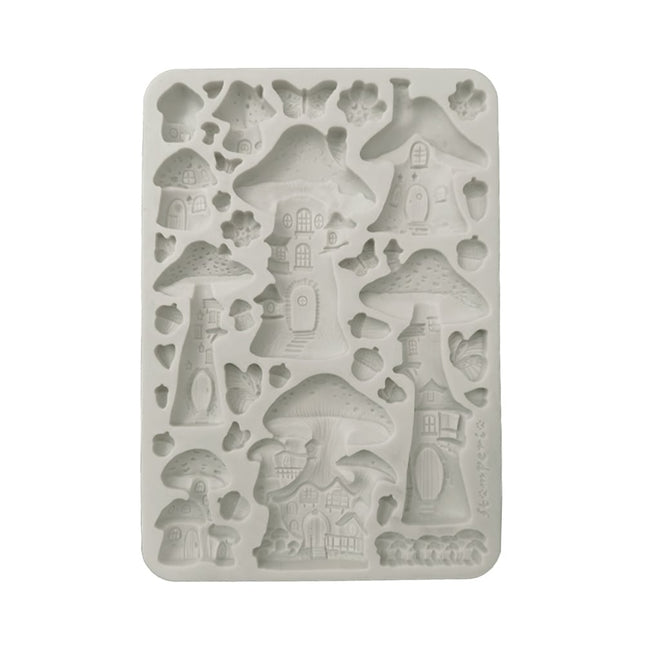 Silicone mold A5 - Hidden Grove mushroom house