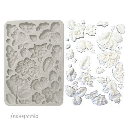 Silicone mold A5 - Hidden Grove strawberries