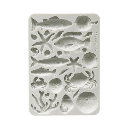 Silicone mold A5 - Silent Sea shells and fish
