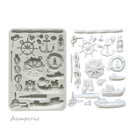 Silicone mold A5 - Silent Sea rudders and boats