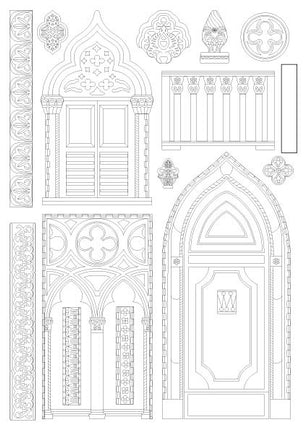 Silicone mould A5 - Venice City of Art architecture