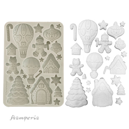 Silicon mould A5 - Candy Christmas gingerbreads