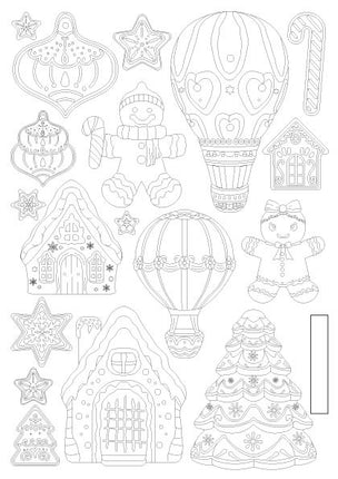 Silicon mould A5 - Candy Christmas gingerbreads