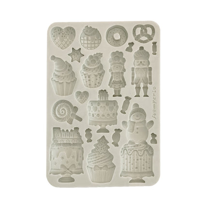 Silicon mould A5 - Candy Christmas Cakes