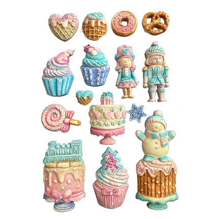 Silicon mould A5 - Candy Christmas Cakes