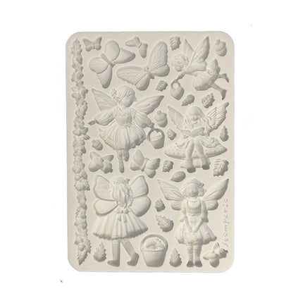 Silicone Mold A5 - Whispering Woods Fairies  