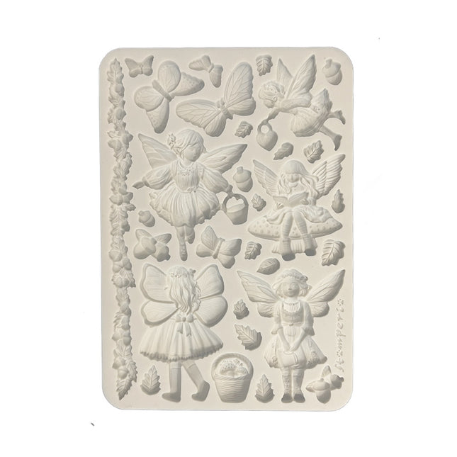 Silicone Mold A5 - Whispering Woods Fairies  
