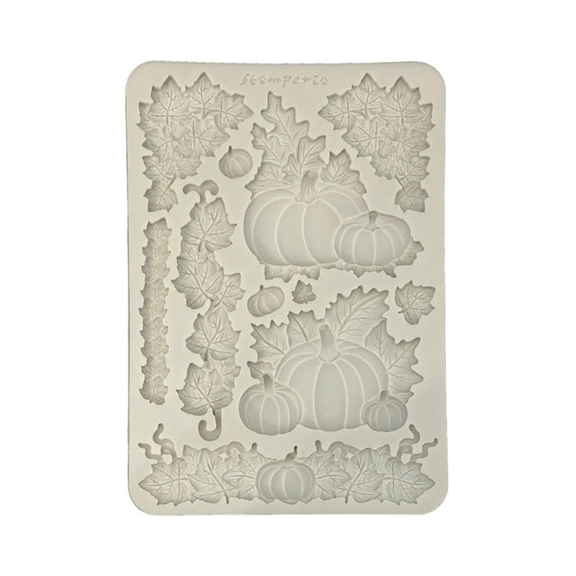 Silicone Mold A5 - Whispering Woods Pumpkins  