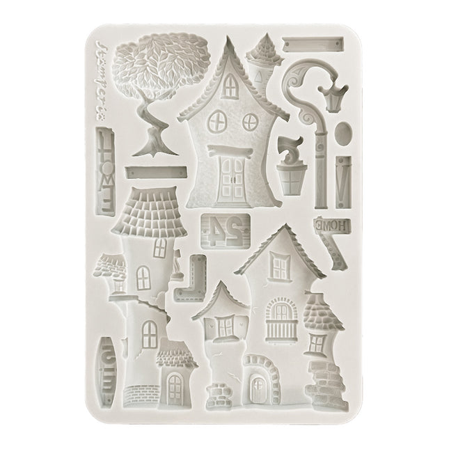 Silicone mould A5 - Furry Friends houses