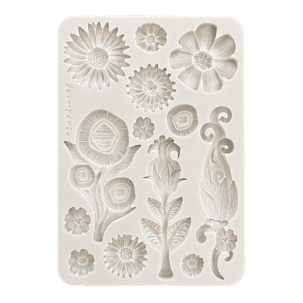 Silicone mould A5 - Furry Friends flowers