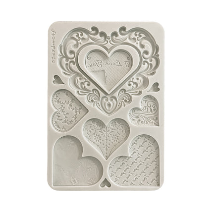 Silicone mould A5 - Family hearts