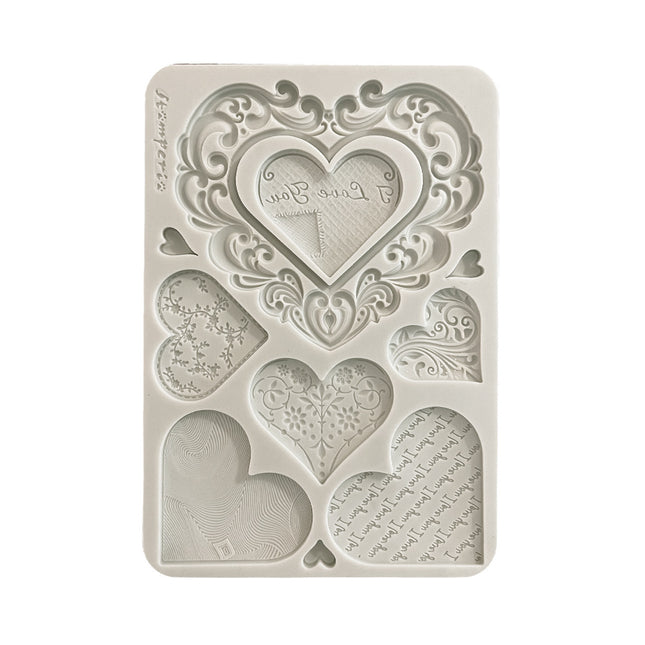 Silicone mould A5 - Family hearts