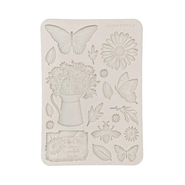 Silicone Mold A5 - Daisy Art Daisy and Butterfly