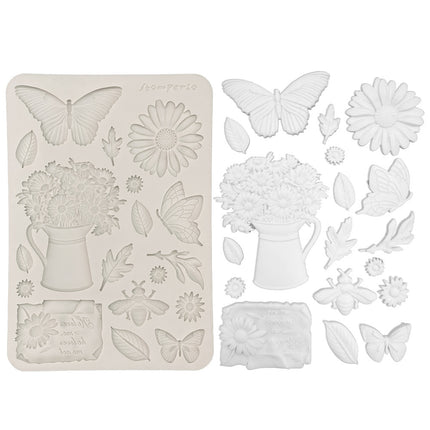 Silicone Mold A5 - Daisy Art Daisy and Butterfly