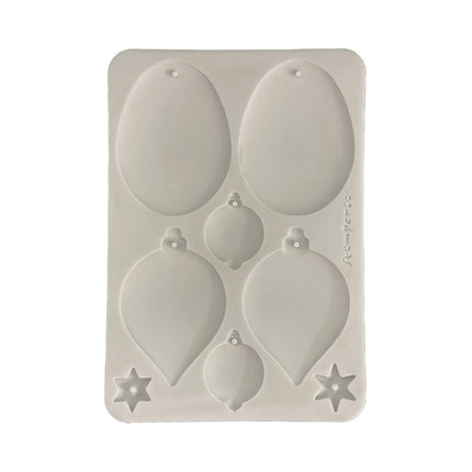 Silicon mould Designs A5 for Art and Craft - Christmas balls