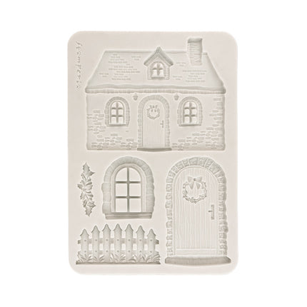 Silicon mould Designs A5 for Art and Craft - Christmas cottage