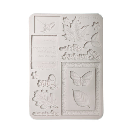 Silicon mould Designs A5 for Art and Craft - Flowers and Poems