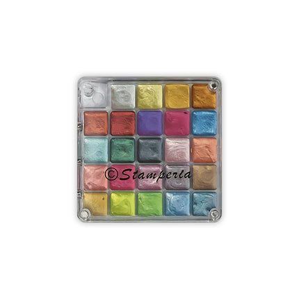 Metallic watercolors paint set - 24 Colors